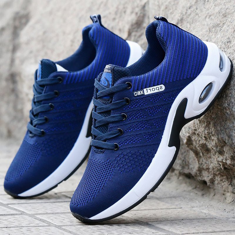 Trainers - Men's Lightweight Lace-Up Mesh Running Shoes