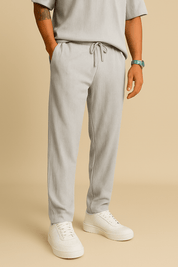 Corduroy Pants - Drawstring - Straight Leg - Casual Pants - Men's Pants