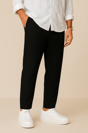 Ribbed Pants | Casual | Drawstring | Elastic Waist Pants | Men's Pants