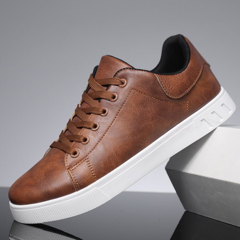 Casual Sneakers | Lace-Up | Faux Leather | Leisure Shoes | Men's Sneakers