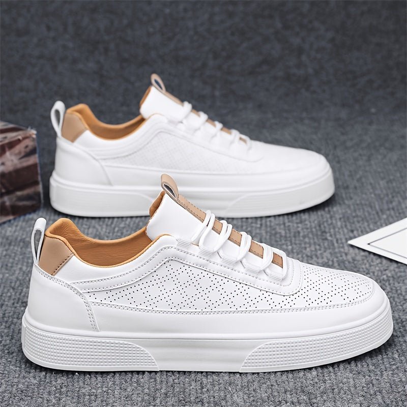 White Sneakers - Men's Breathable Leisure Slip-On Shoes