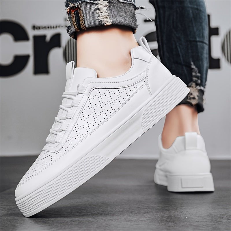 White Sneakers - Men's Breathable Leisure Slip-On Shoes