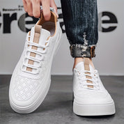 White Sneakers - Men's Breathable Leisure Slip-On Shoes