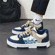 Low Top Sneakers - Men's Casual Lace-Up Skate Shoes