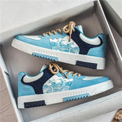 Low Top Sneakers - Men's Casual Lace-Up Skate Shoes