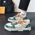 Low Top Sneakers - Men's Casual Lace-Up Skate Shoes