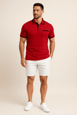 Polo T-Shirt | Breast Pocket | Collared | Polo Shirt | Men's Shirts