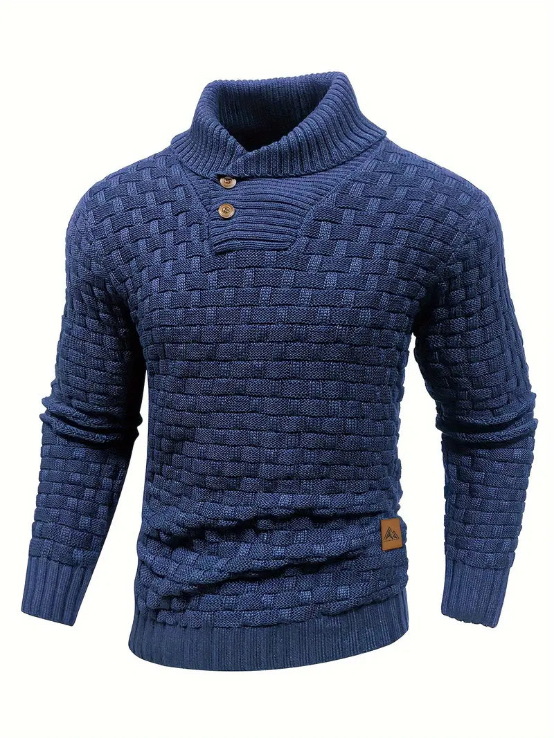 Knitted Sweater | Roll Neck | Chunky | Knitted Jumper | Men's Clothing