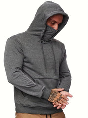 Hoodie with Face Mask | Regular Fit | Pocket | Pullover Hoodie | Men's Hoodie