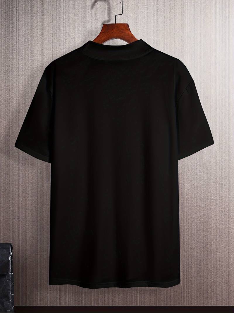 High Neck T-Shirt | Short Sleeve | Turtleneck | Men's T-Shirt | Men's Clothing