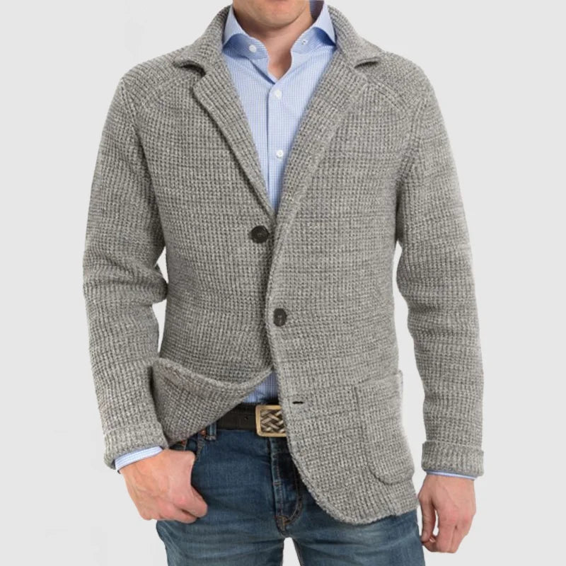 Knitted Cardigan | Warm | Button-Up | Chunky Cardigan | Men's Clothing