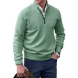 Quarter Zip Jumper - Long Sleeve - Knitted - Cashmere Sweater - Men's Half Zip Sweater