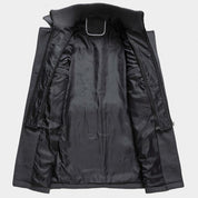 Men's Wool Coat | Single Breasted | Zip-Up | Wool Trech Coat | Male Winter Jackets