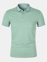 Collared T-Shirt - Slim Fit - Short Sleeve - Polo Shirt - Men's Clothing