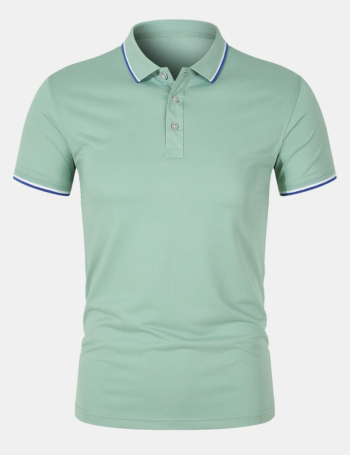Collared T-Shirt - Slim Fit - Short Sleeve - Polo Shirt - Men's Clothing