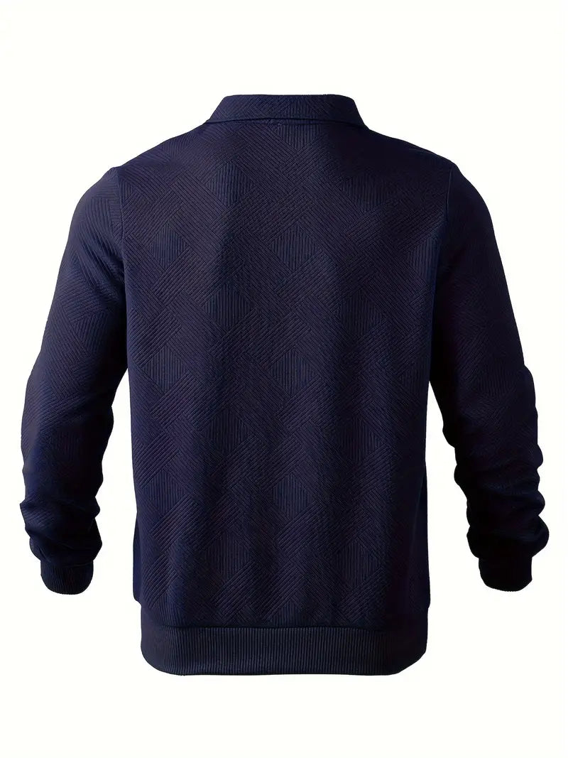 Quarter Zip Sweatshirt | Collared | Regular zip | Mens Half Zip Pullover | Men's Clothing