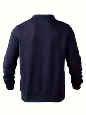 Quarter Zip Sweatshirt | Collared | Regular zip | Mens Half Zip Pullover | Men's Clothing