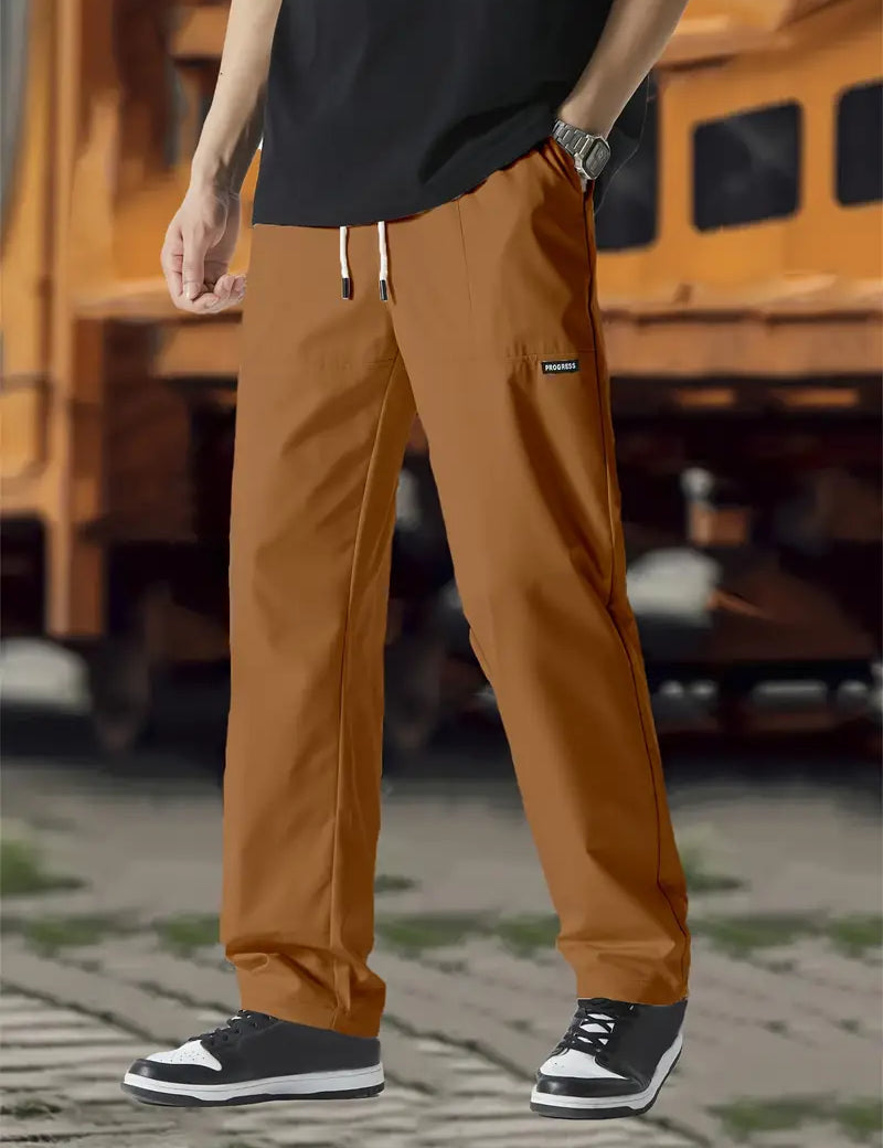 Track Pants | Drawstring | Leisure | Straight Leg Pants | Men's Trousers