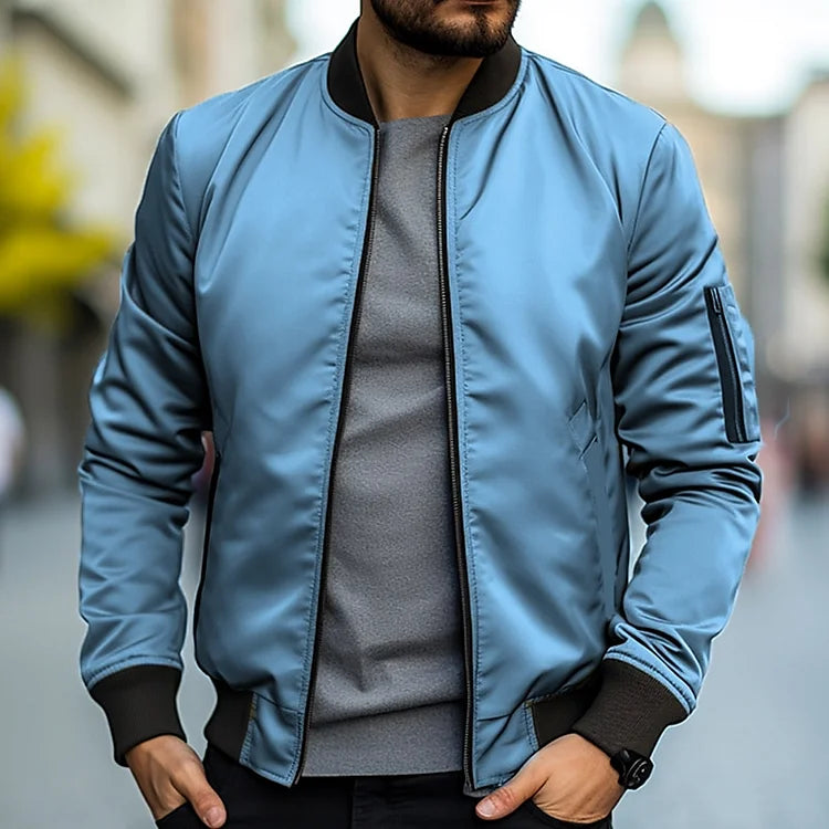 Bomber Jacket - Slim Fit - Zip-Up - Lightweight Jacket - Men's Jacket