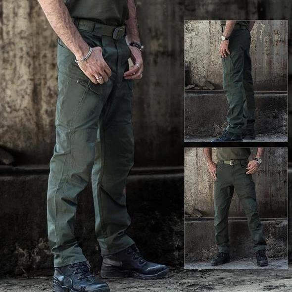 Work Pants - Men's Waterproof Straight Leg Tactical Cargo Pants