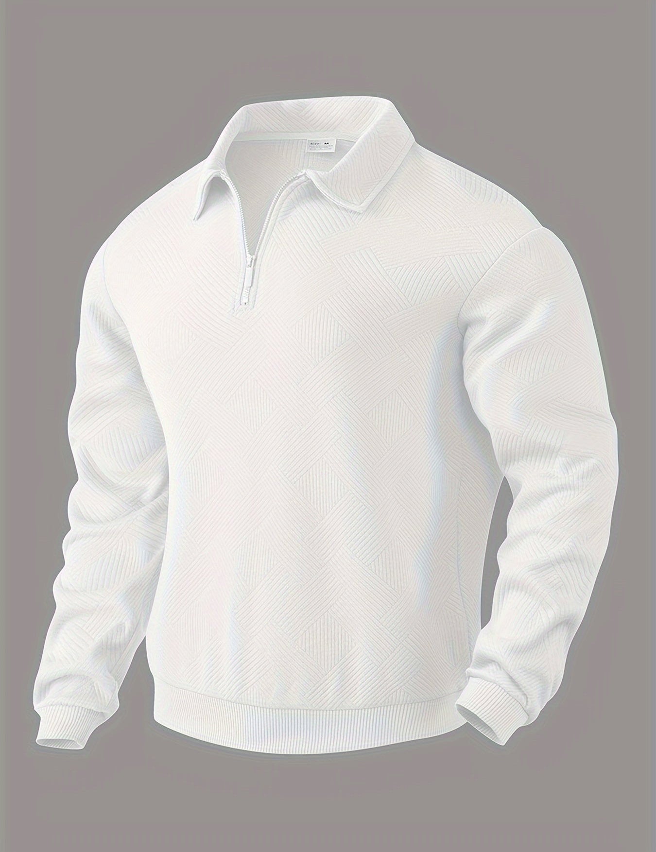 Quarter Zip Sweatshirt | Collared | Regular zip | Mens Half Zip Pullover | Men's Clothing