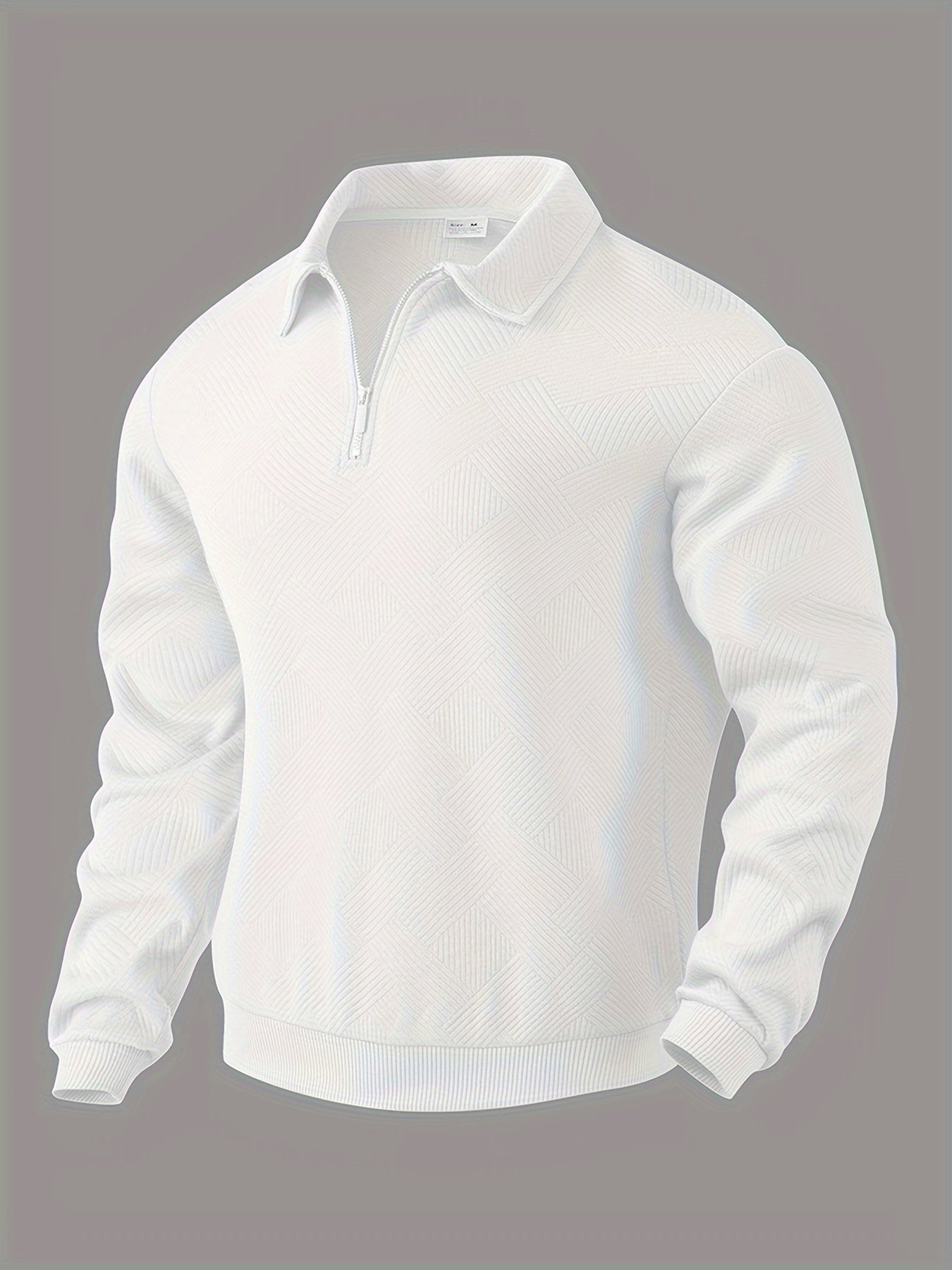 Quarter Zip Sweatshirt | Collared | Regular zip | Mens Half Zip Pullover | Men's Clothing