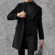Trench Coat - Men's Mid Length Single Breasted Wool Trench Coat