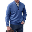Quarter Zip Jumper - Long Sleeve - Knitted - Cashmere Sweater - Men's Half Zip Sweater