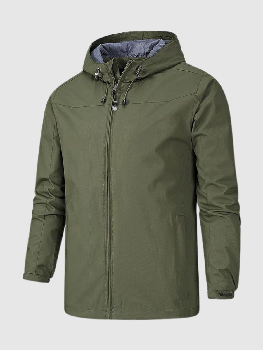 Windbreaker Jacket - Men's Hooded Outdoor Waterproof Jacket