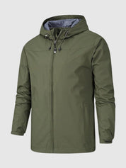 Windbreaker Jacket - Men's Hooded Outdoor Waterproof Jacket