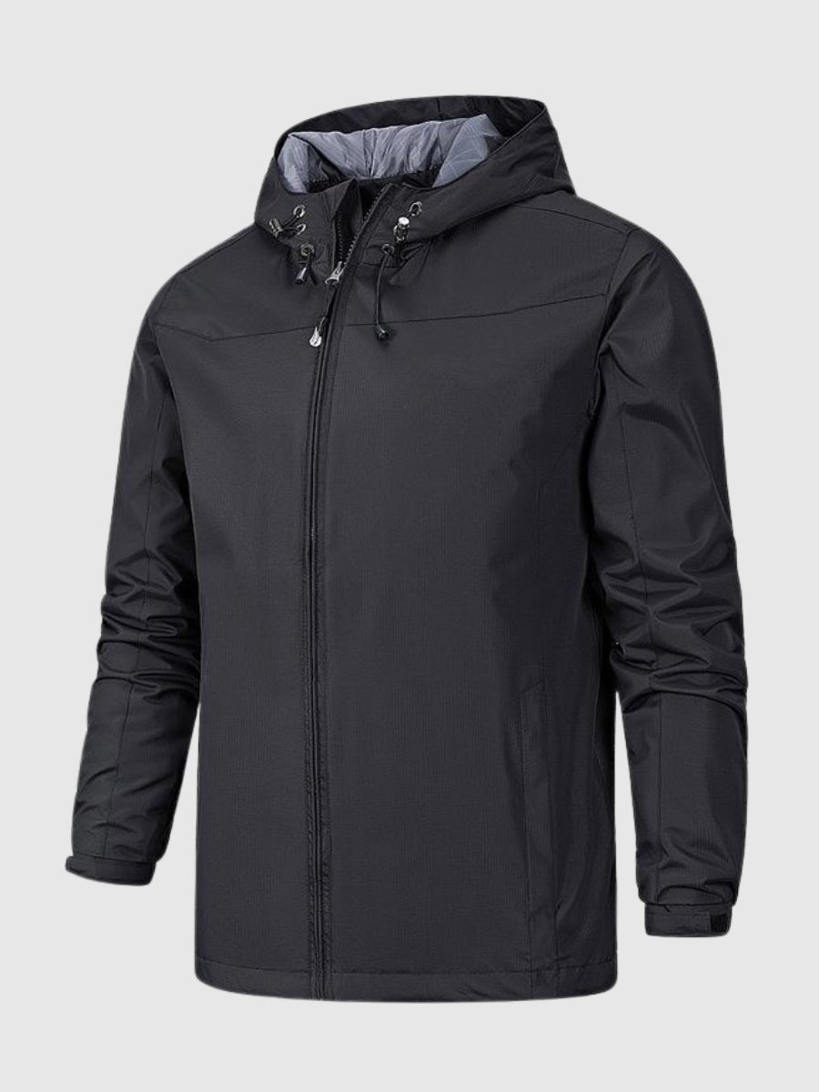 Windbreaker Jacket - Men's Hooded Outdoor Waterproof Jacket