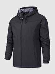 Windbreaker Jacket - Men's Hooded Outdoor Waterproof Jacket