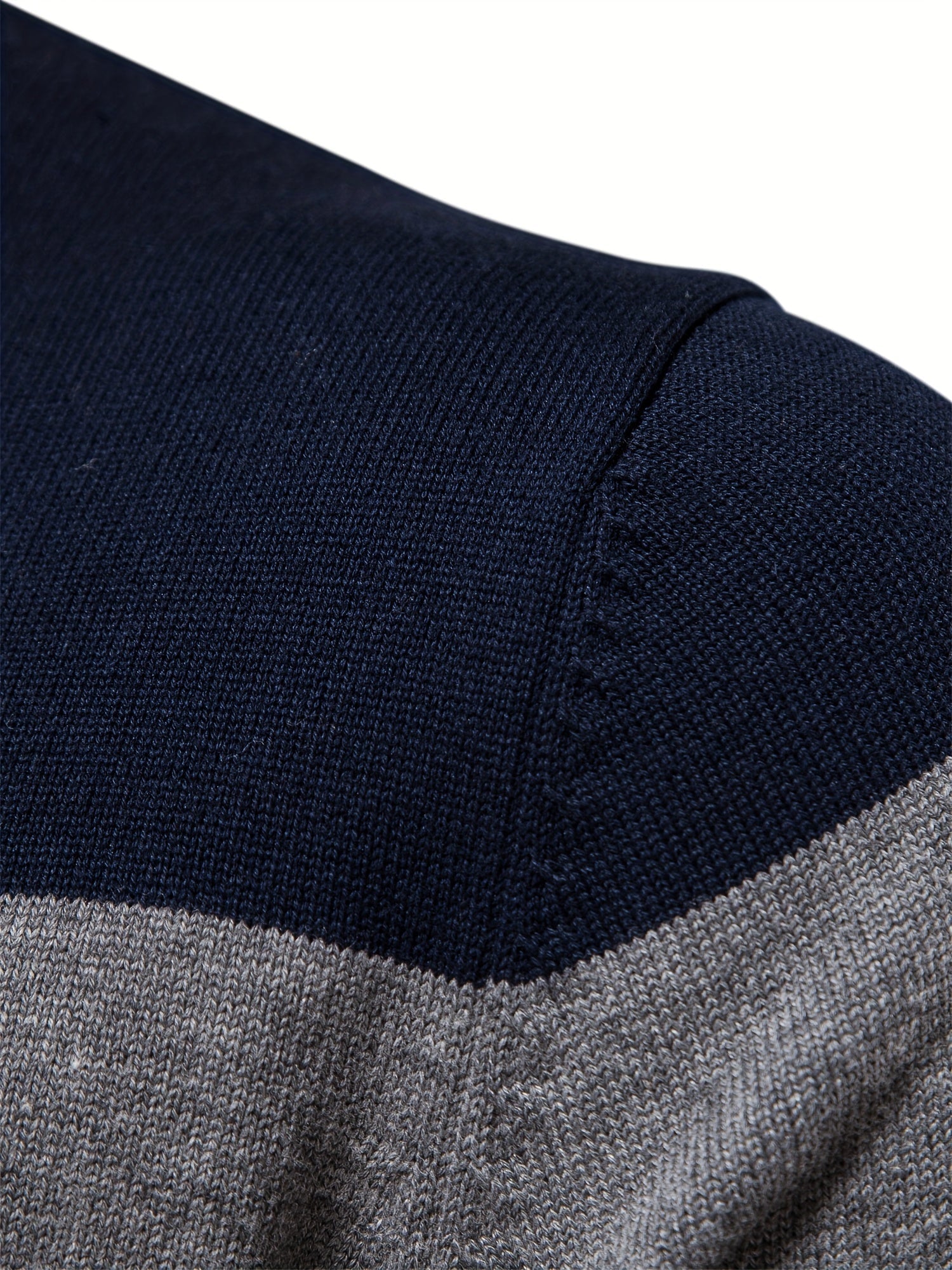Quarter Zip Jumper - Men's Half Zip Knitted Pullover Sweater