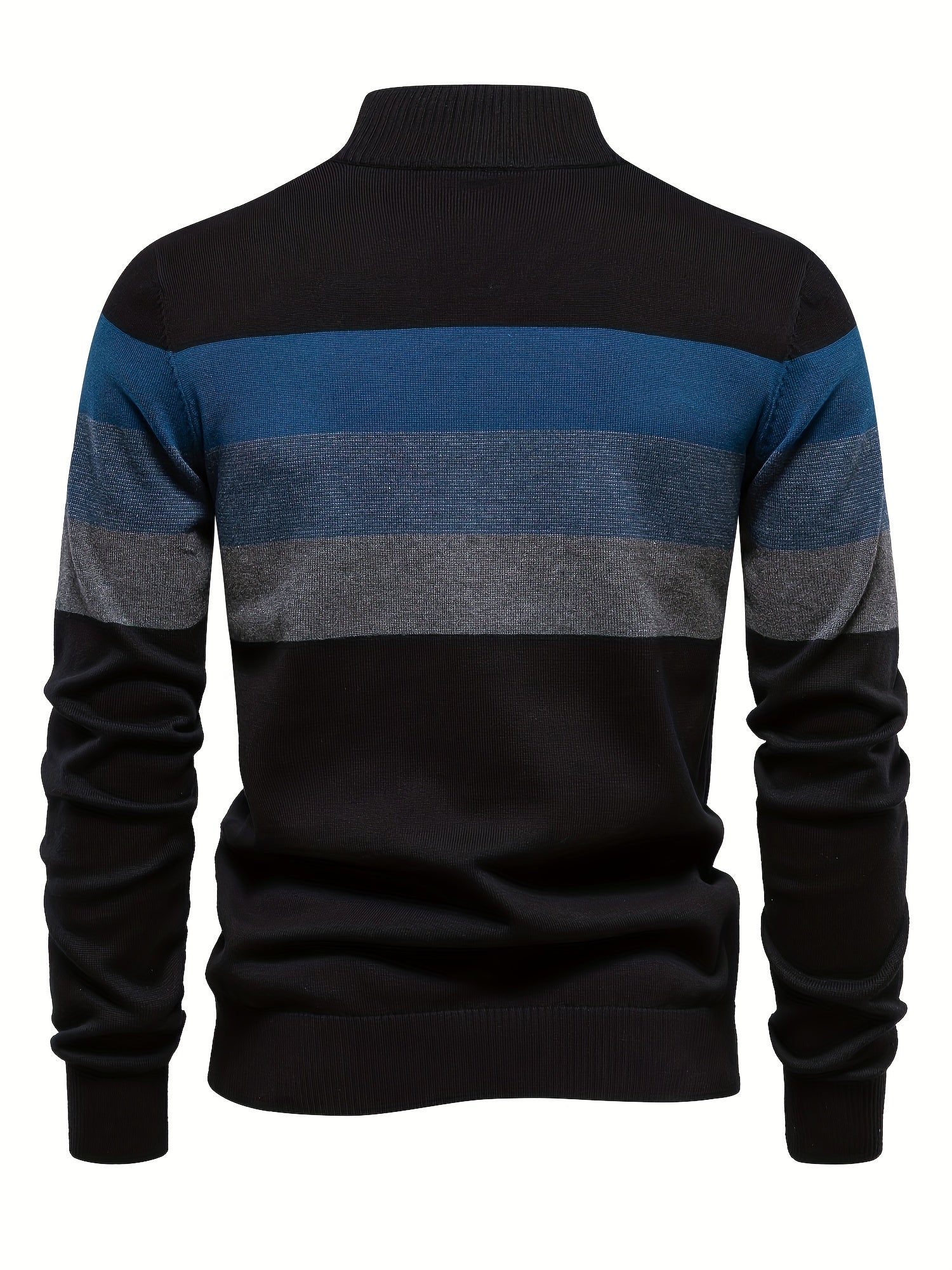Quarter Zip Jumper - Men's Half Zip Knitted Pullover Sweater