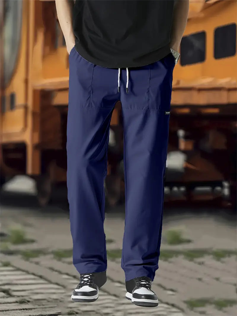 Track Pants | Drawstring | Leisure | Straight Leg Pants | Men's Trousers