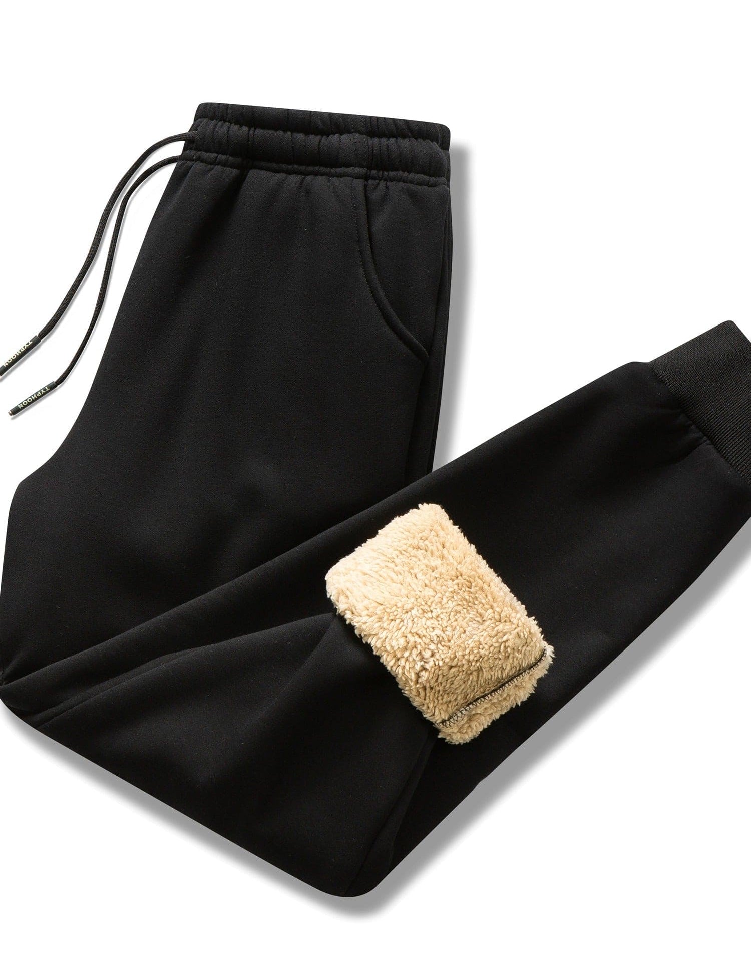 Fleece Lined Joggers - Warm - Black - Winter Sweats - Men's Joggers