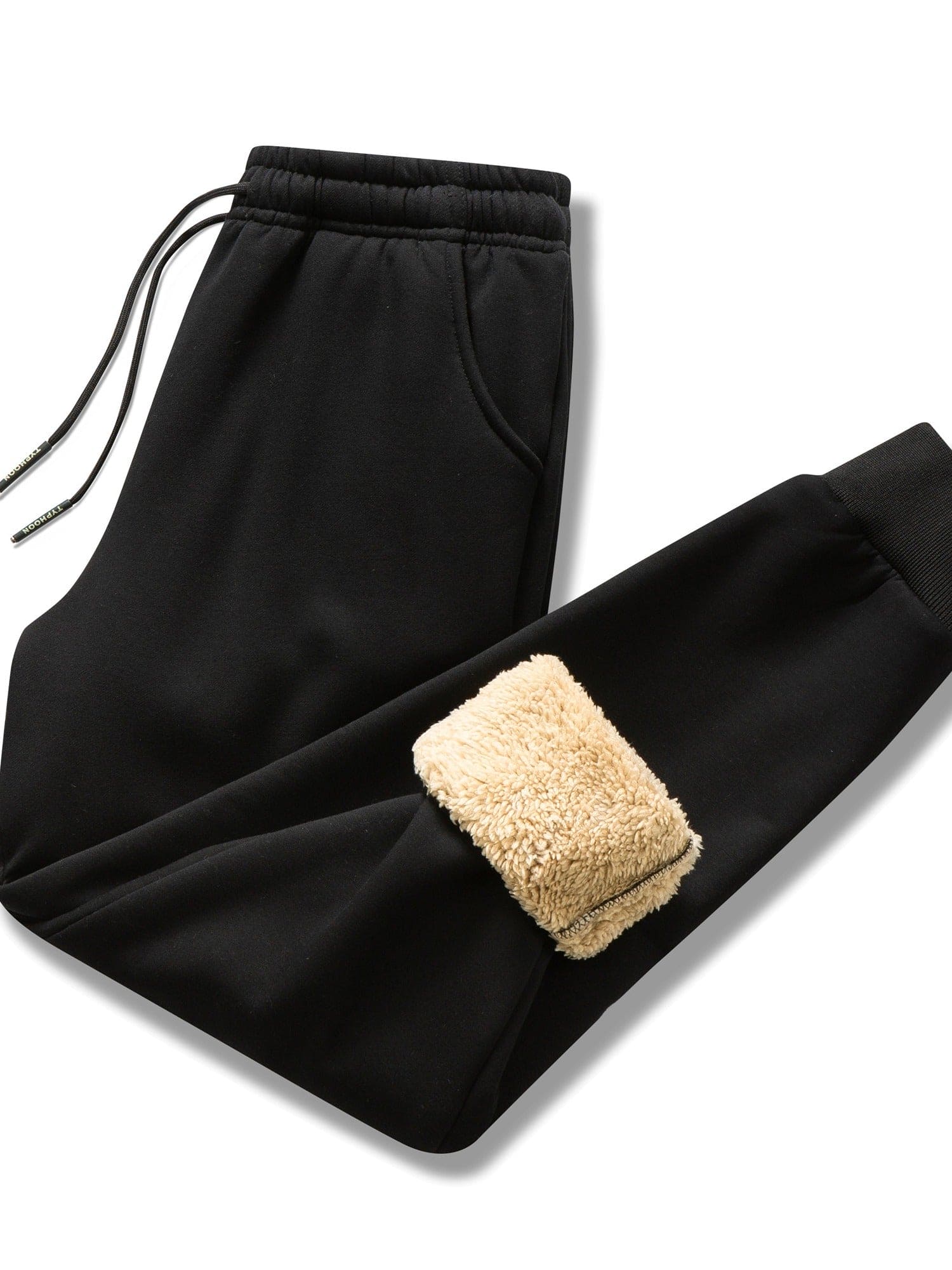 Fleece Lined Joggers - Warm - Black - Winter Sweats - Men's Joggers