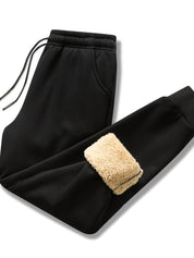 Fleece Lined Joggers - Warm - Black - Winter Sweats - Men's Joggers