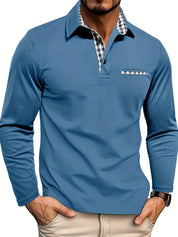 Polo Shirt | Collared | Regular Fit | Long Sleeve Polo Shirts | Men's Clothing