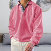 Polo Sweater - Men's Oversized Collared Pullover