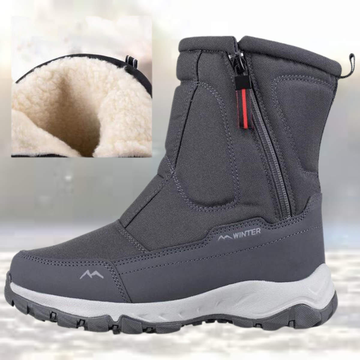 Snow Boots - Fur Lined - Non-Slip - Winter Boots - Men's Boots