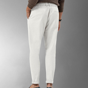 Linen Trousers - Men's Leisure Drawstring Linen Pants for Summer