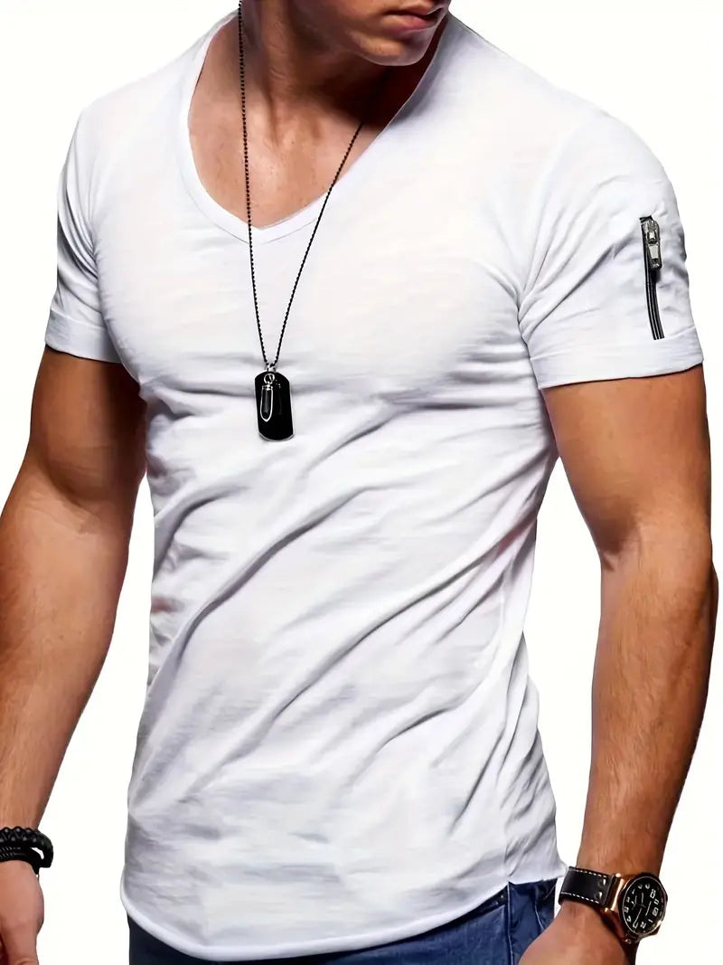 Men's T-Shirt | Casual | Lightweight |   V-Neck T-Shirt | Men's Clothing