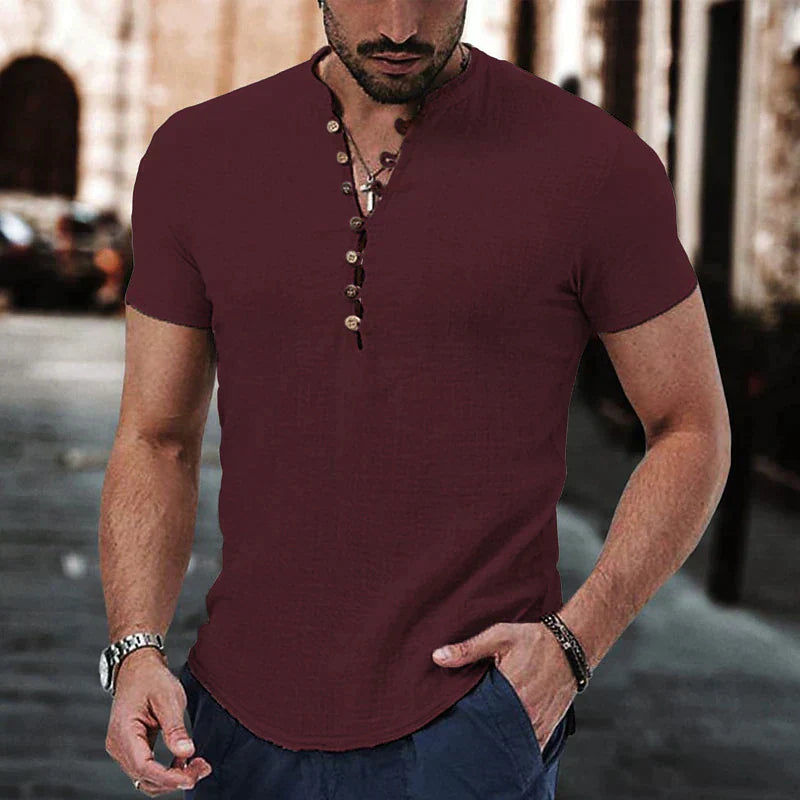 Summer Shirt | Short Sleeve | Lightweight | Linen Shirt | Men's Shirt