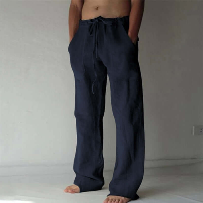 Linen Pants - Loose Fit - Drawstring - Summer Pants - Men's Trousers