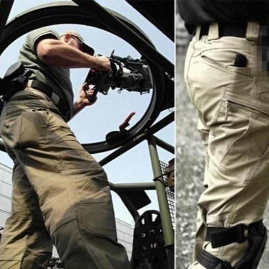 Work Pants - Men's Waterproof Straight Leg Tactical Cargo Pants