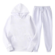 Hoodie Jogger Set - Drawstring - Two-Piece - Sweatsuit - Men's Clothing