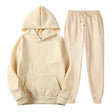 Hoodie Jogger Set - Drawstring - Two-Piece - Sweatsuit - Men's Clothing
