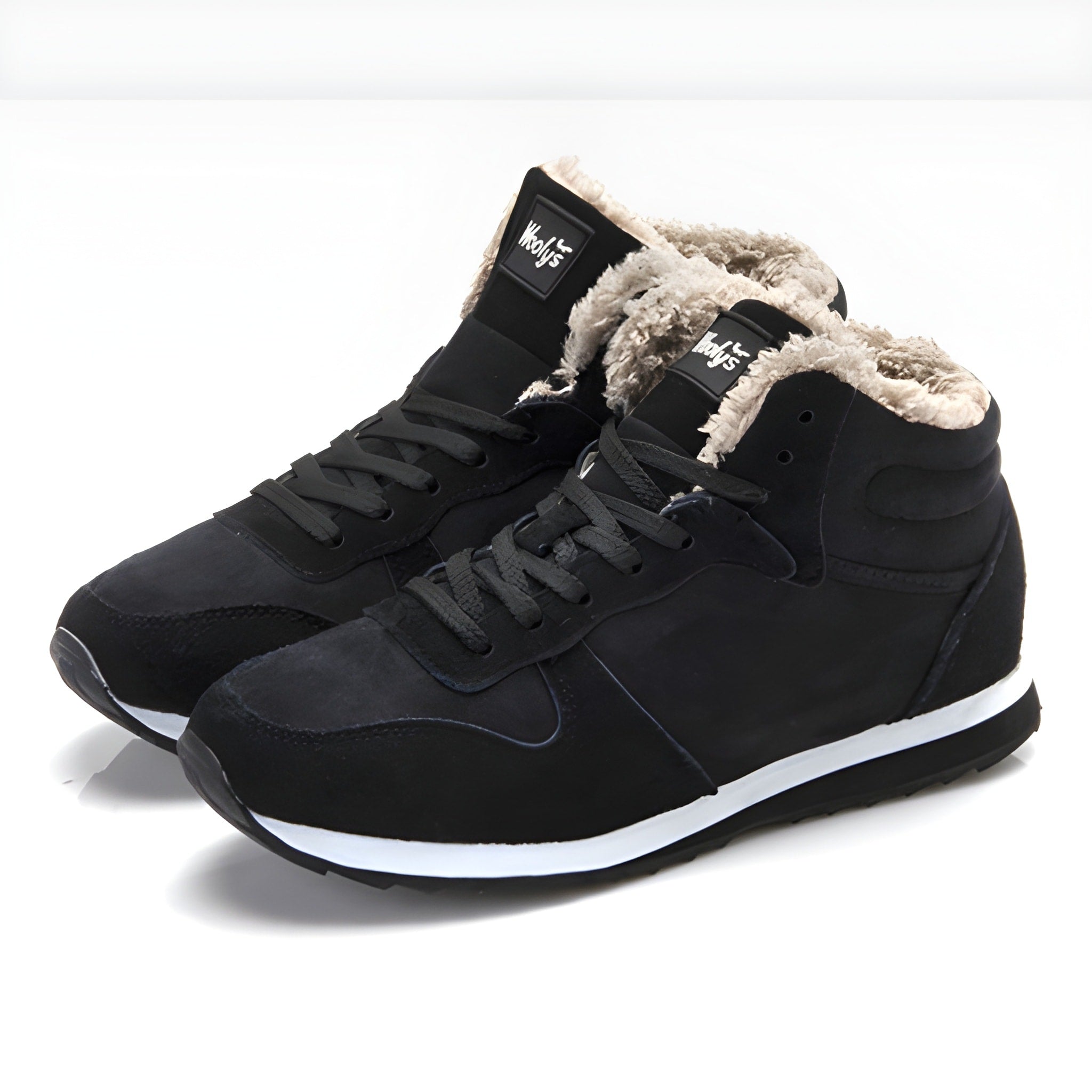 Winter Sneakers - Lace-Up - High Top - Winter Shoes - Men's Shoes
