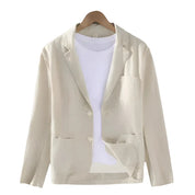 Linen Blazer - Men's Casual Single Breasted Summer Blazer Jacket